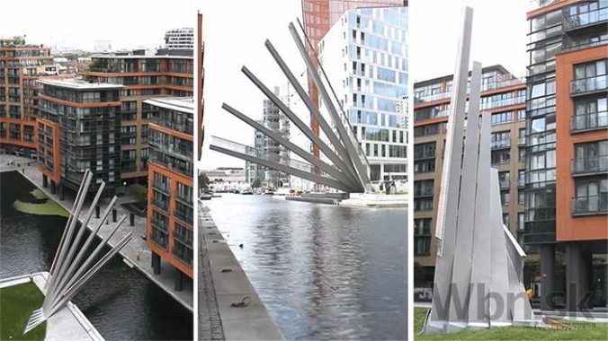 V Londýne dokončili pohyblivý most, otvára sa ako vejár