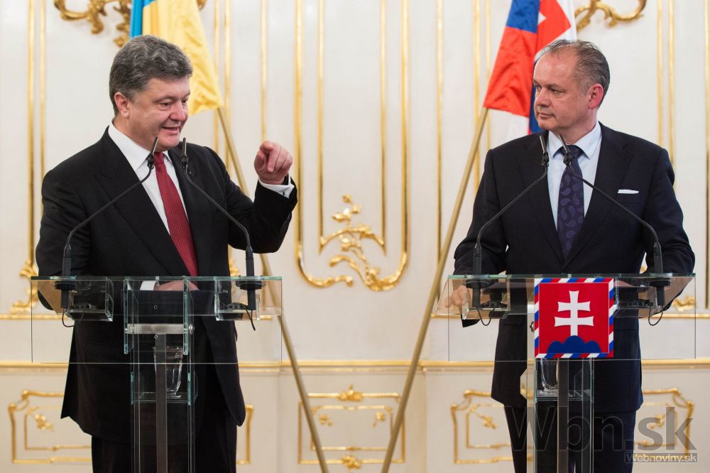 Kiska prijal Porošenka, pre Slovensko je Ukrajina dôležitá