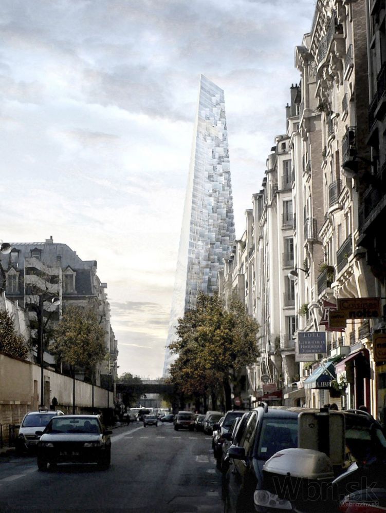 Paríž rozhádala stavba mrakodrapu v tvare sklenenej pyramídy