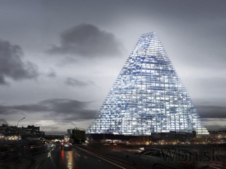 Paríž rozhádala stavba mrakodrapu v tvare sklenenej pyramídy