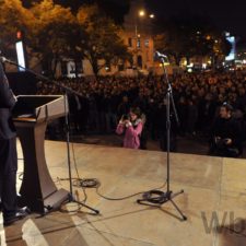 Protest za odstúpenie Pavla Pašku