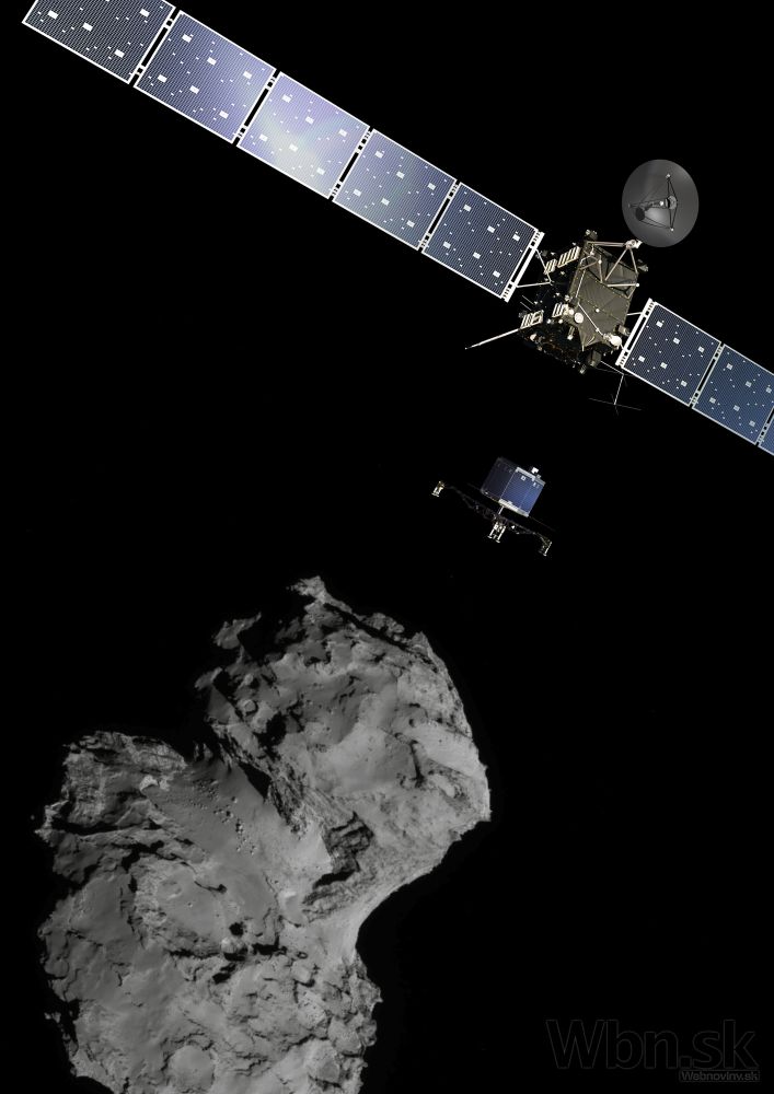 Sonda Rosetta vypustila modul Philae, ktorý pristál na kométe