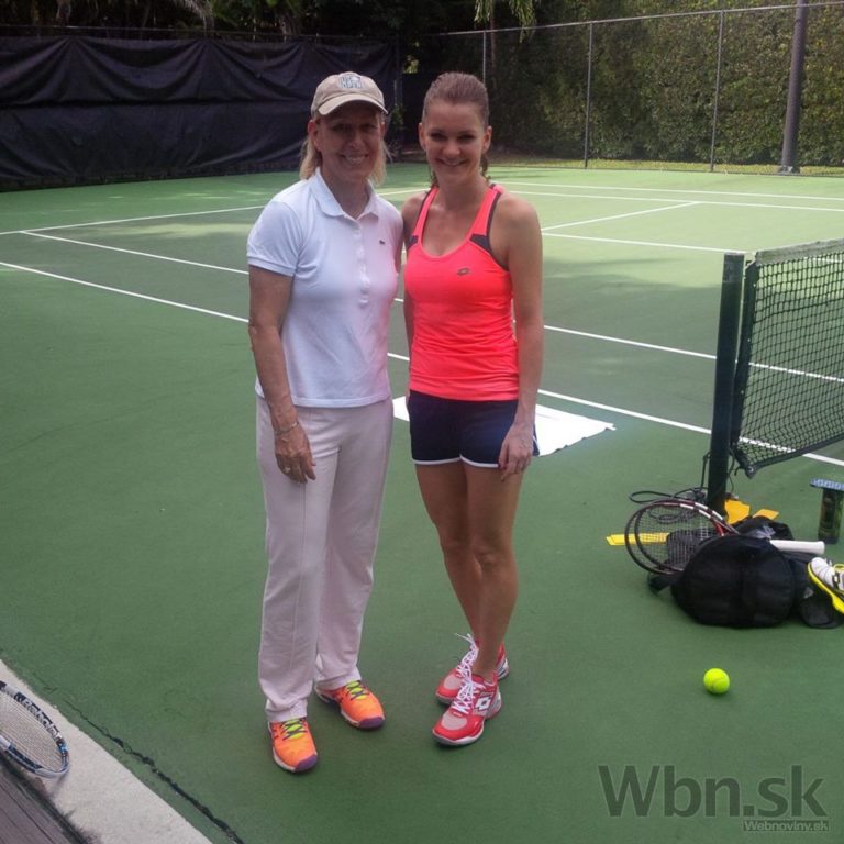 Agnieszka Radwanská, Martina Navrátilová