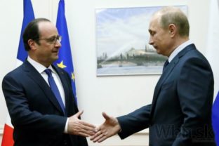Francois Hollande a Vladimir Putin