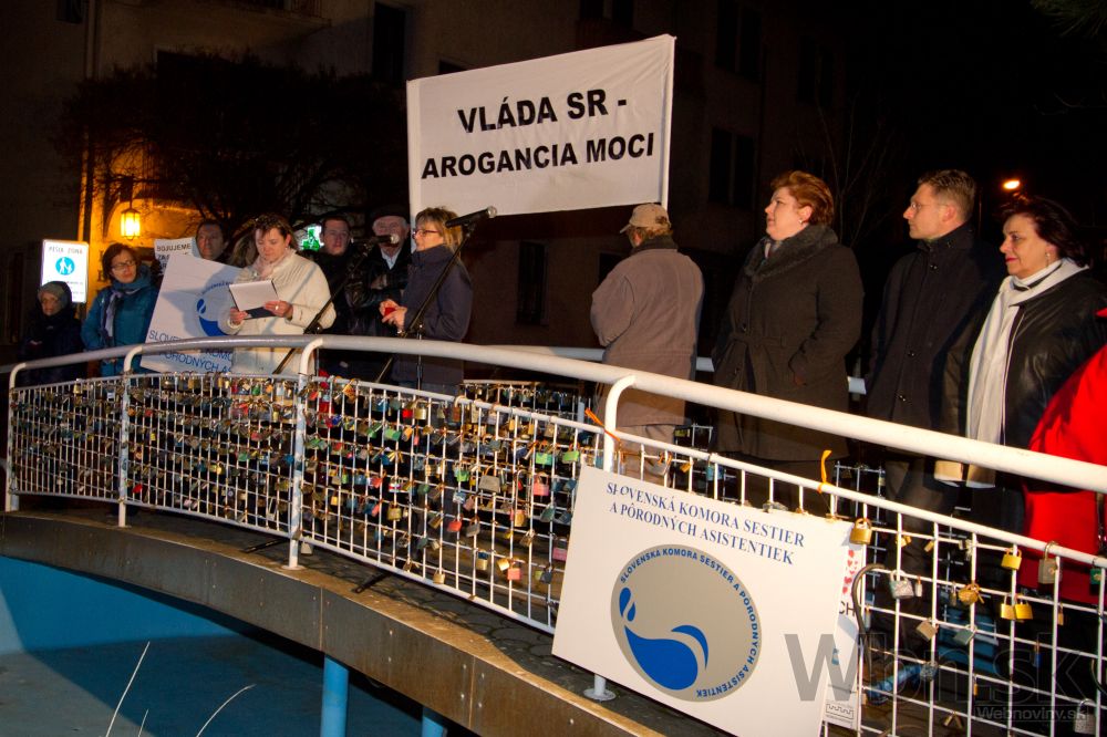 Sestry protestovali proti rozkrádaniu zdravotníctva