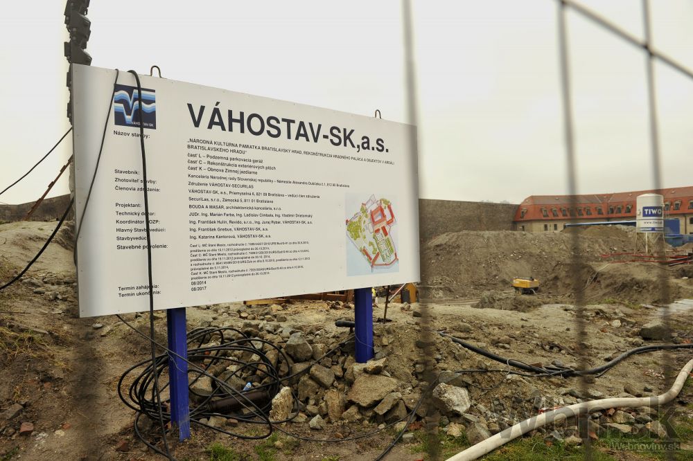 V areáli Bratislavského hradu majú postaviť garáže