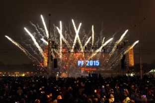 Oslavy príchodu nového roka v Bratislave a Košiciach