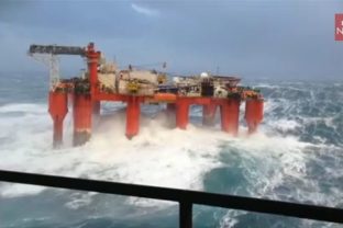 Ropná plošina v Severnom mori