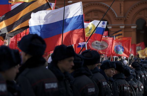 Majdan je choroba, kričali Rusi na demonštrácii