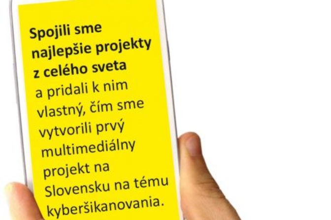 Predstavenie vzdelávacieho projektu Kyberšikanovanie.sk