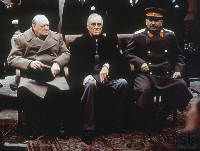 Stalin, Roosevelt a Churchill