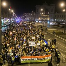 Stovky ľudí protestovalo v Maďarsku proti návšteve Putina