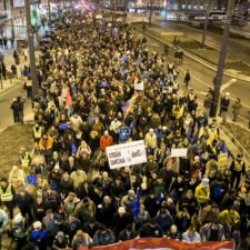 Stovky ľudí protestovalo v Maďarsku proti návšteve Putina