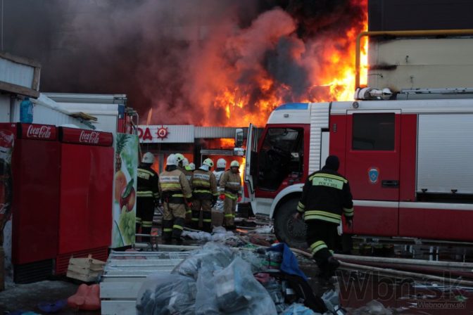 Obchodný dom v Rusku zachvátil požiar