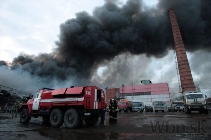 Obchodný dom v Rusku zachvátil požiar