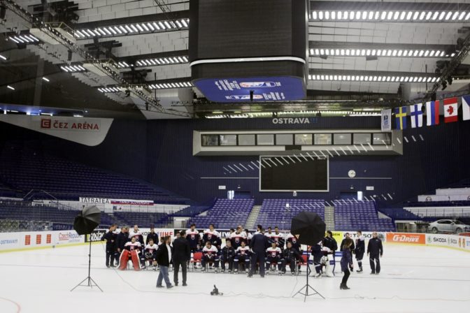 Oficiálne fotenie slovenských hokejistov na majstrovstvách sveta