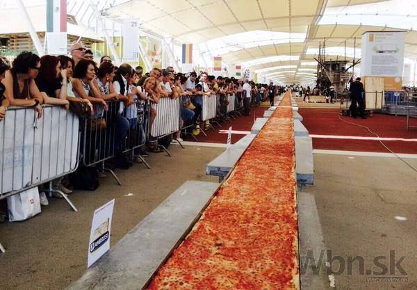 Na Expe vznikla päťtonová pizza Margherita o dĺžke takmer 1,6 km