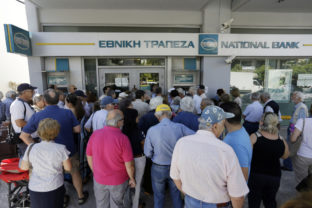 Grécko, bankomaty