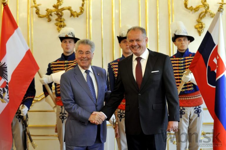 Prezident Kiska prijal rakúskeho prezidenta Heinza Fischera