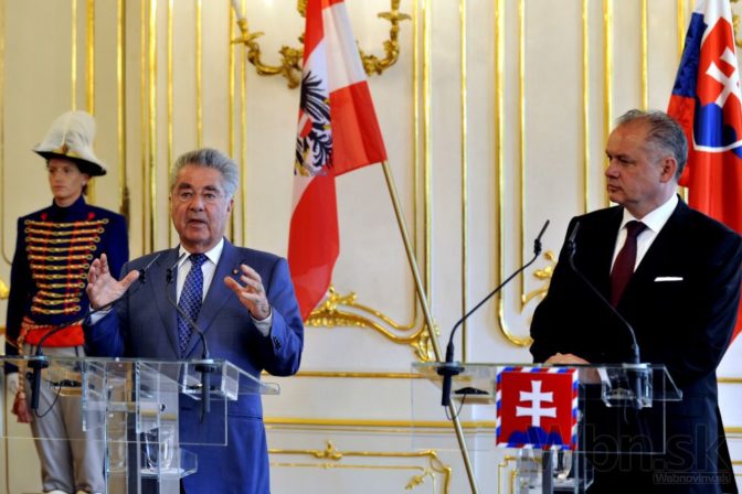 Prezident Kiska prijal rakúskeho prezidenta Heinza Fischera
