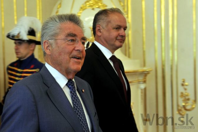 Prezident Kiska prijal rakúskeho prezidenta Heinza Fischera