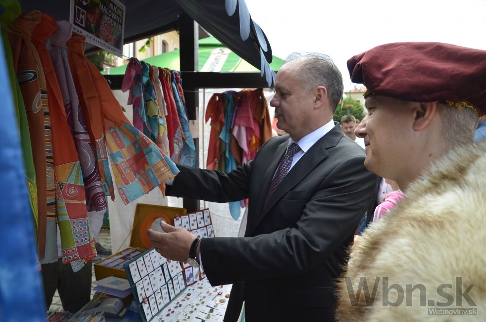 Prezident Kiska prišiel na festival Európske ľudové remeslo