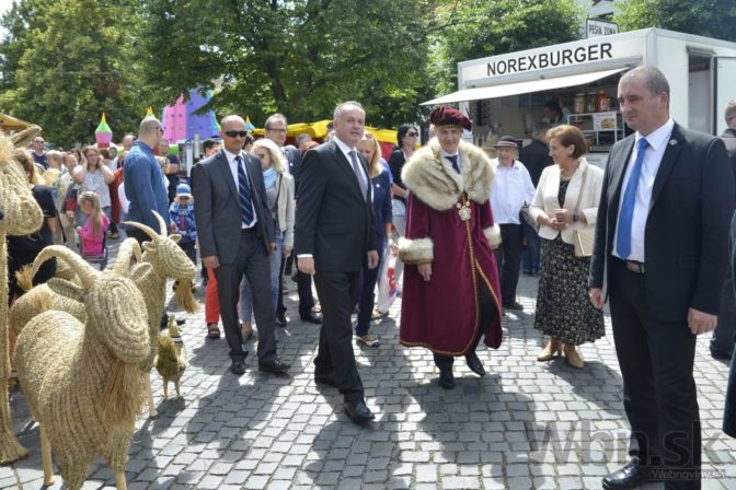 Prezident Kiska prišiel na festival Európske ľudové remeslo
