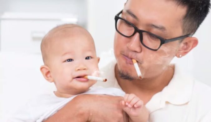 Rodič, dieťa, fajčenie, cigarety