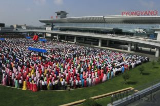 V Pchjongjangu slávnostne otvorili nový letiskový terminál