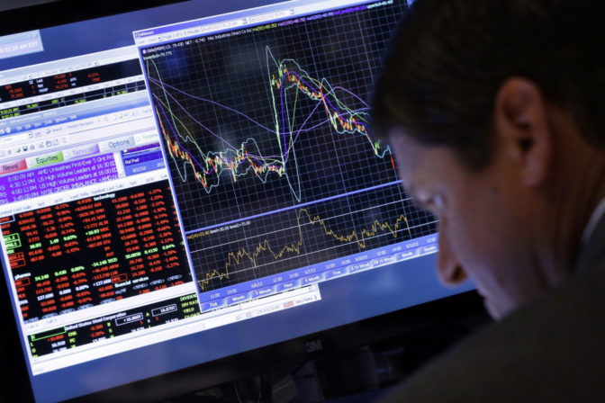 Graf obchodovanie Wall Street