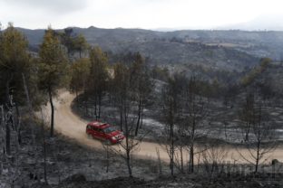 Španielsko, lesný požiar