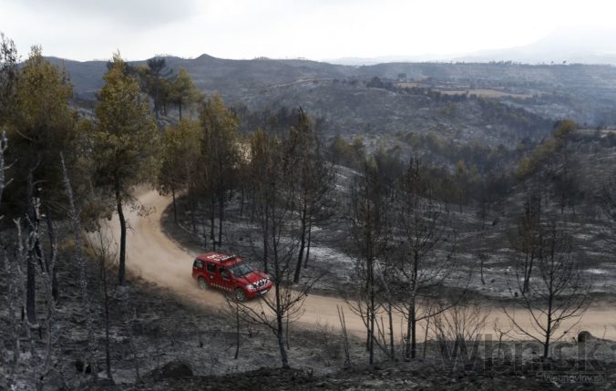Španielsko, lesný požiar
