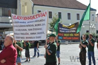 Kotlebovci protestovali proti príchodu migrantov