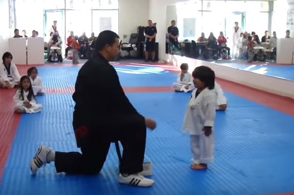 Malý bojovník v Taekwondo