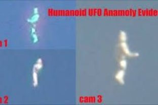 Neznámy humanoid zachytený nad Kaliforniou