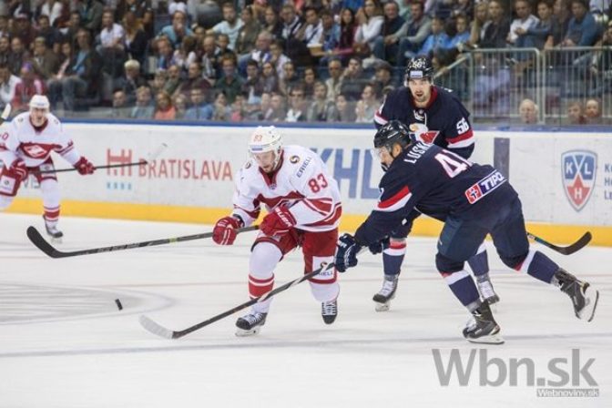 Slovan Bratislava hral v KHL doma proti Spartaku Moskva