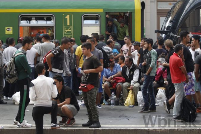Utečenci na Východnej stanici v Budapešti