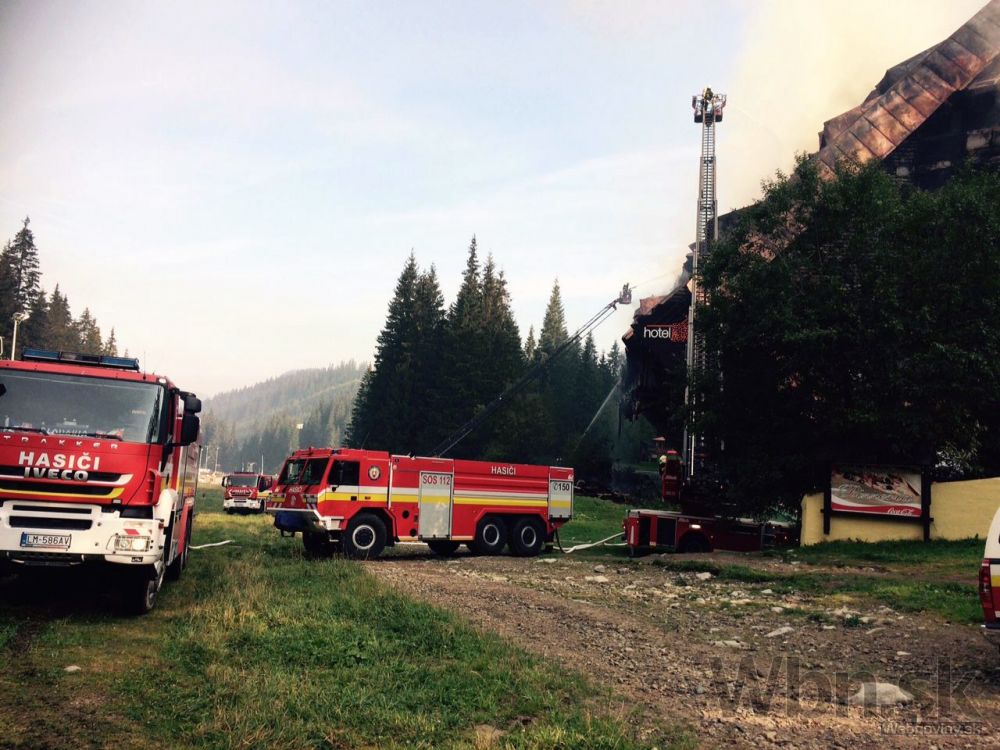 Požiar hotela v Demänovskej Doline