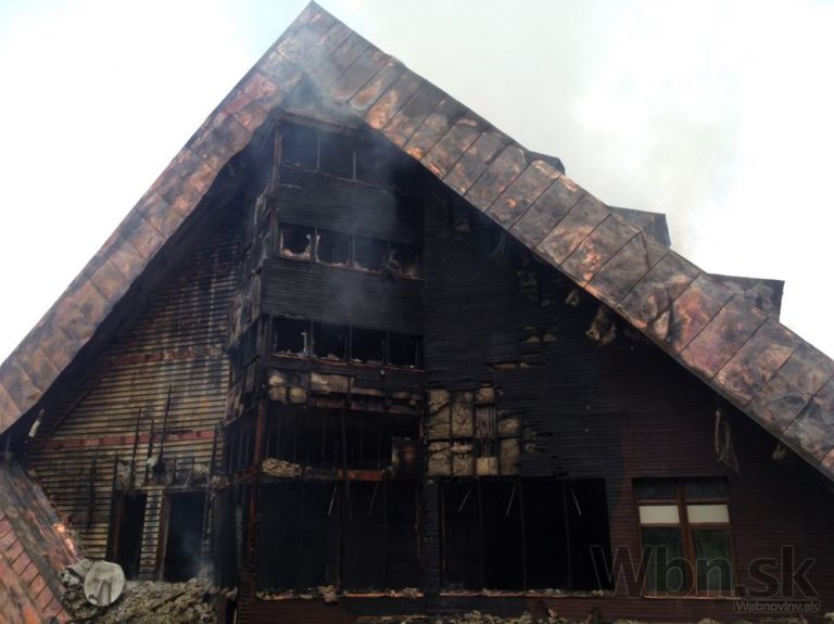 Požiar hotela v Demänovskej Doline