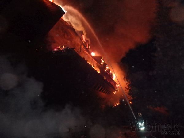 Požiar hotela v Demänovskej Doline