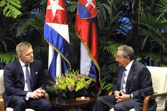 Robert Fico na Kube