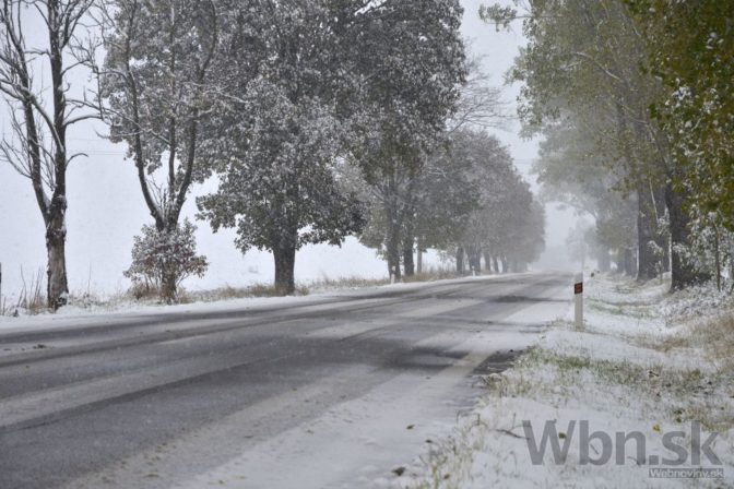 Slovensko pokryl prvý sneh