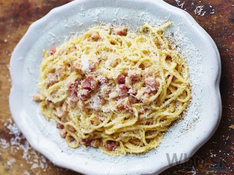 Vychutnajte si skvelé špagety Carbonara