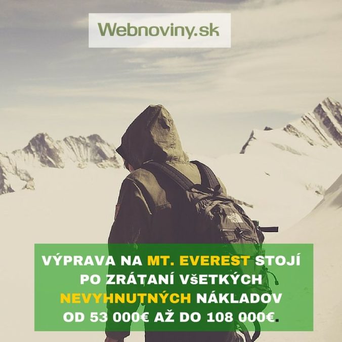 Zaujímavé fakty #4: Koľko stojí výprava na Mt.Everest?