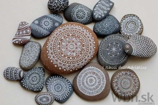 Maľované kamene ako originálna a kreatívna dekorácia