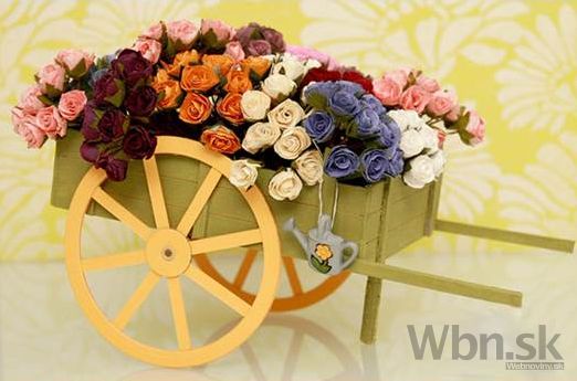 Nádherný vozík pre vašu kvetinovú výzdobu