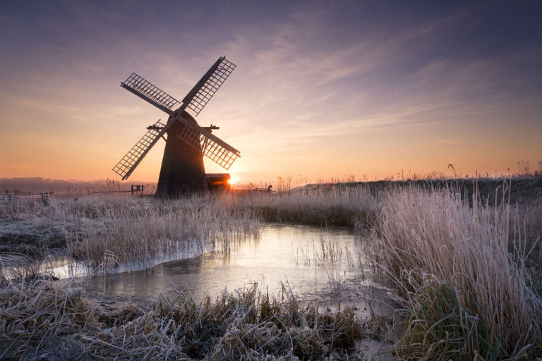 Herringfleet Windmill at Sunrise