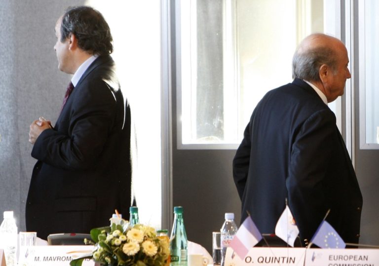 Michel Platini, Sepp Blatter