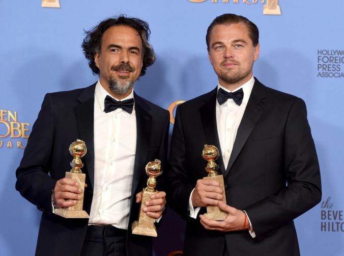 Golden Globes 2016 Leonardo DiCaprio a Alejandro González Iňárritu
