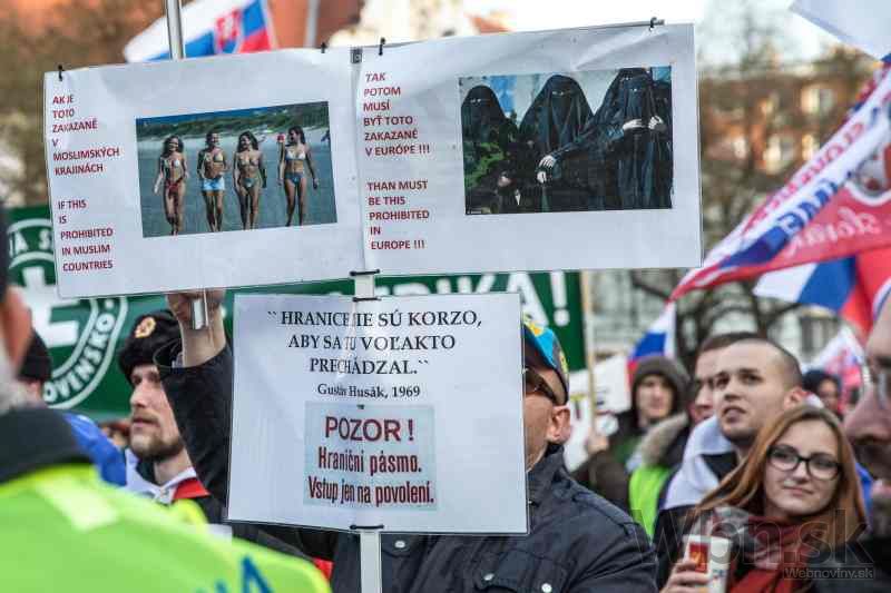 Demonštrácia Európa spoločne proti islamizácii